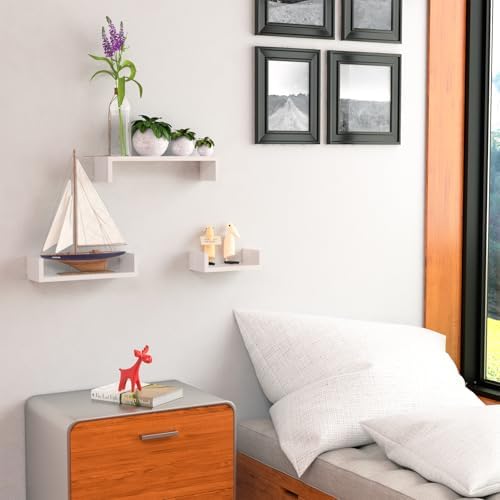 SRIWATANA White Floating Shelves - Image 2