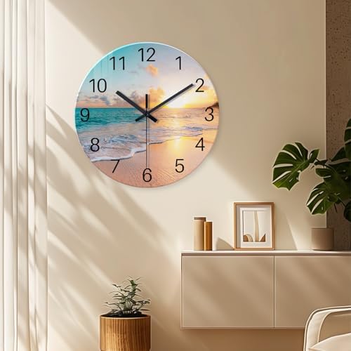 Round Extra Large Glass Wall Clock 24 Inch - Image 5