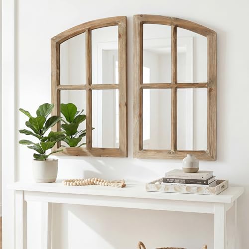 Farmhouse Arched Window Wall Mirrors - Image 5