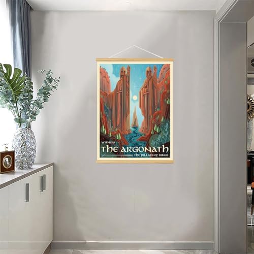 Middle Earth Landscape Wall Art Prints Canvas PaintingFantasy Posters, Wall - Image 3