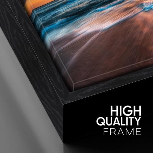 Framed Ocean Wall Art for Living Room, Large 59x29 Inches Coastal Beach Canvas - Image 2