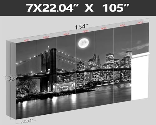 XMPMBM-Grey City Night View the Moon Nursery Room Fabric Wallpaper Living Room - Image 4