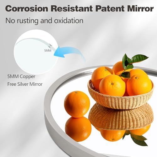 Niccy Oval Full Length Mirrors, Long Wall-Mounted Mirror - Image 7