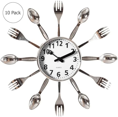 Clockswise Bulk Set of 10PC 14" Oversized Decorative 3D Cutlery Utensil Spoon - Image 4
