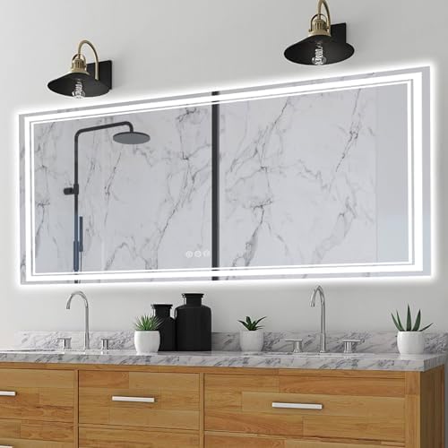 Ratsamee 60"x40" LED Bathroom Mirror by RATSAMEE
