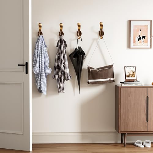 Heavy Duty Wall Hooks, Metal Mounting Hardware, Double Prong Design, Decorative - Image 5