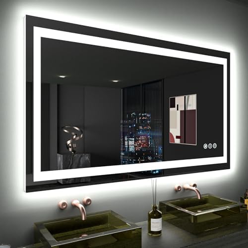 LOAAO 48"X28" LED Bathroom Mirror by LOAAO
