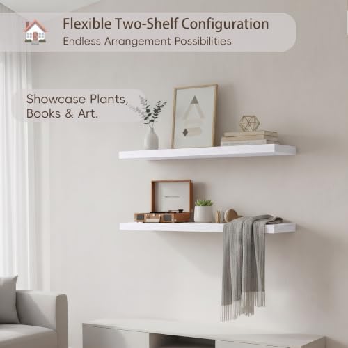 Lufia Floating Wall Shelves, MDF - Image 7
