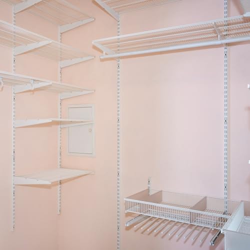 MorningRo 12 Pack 47.5" Dual Track Shelving Rail, Dual Slot Upright - Image 2