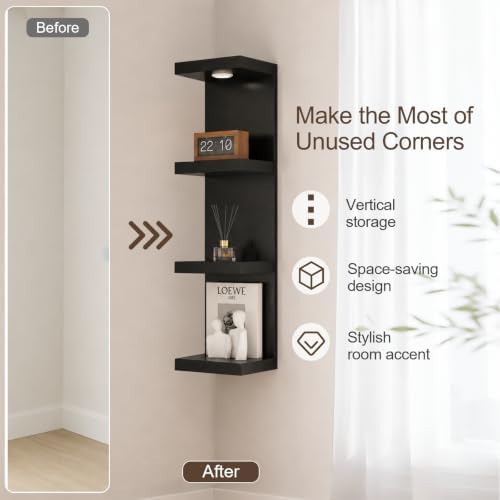 4 Tier Floating Wall Shelf - Image 6