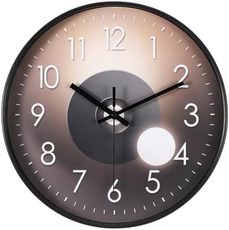 PATIKIL 12 Inch Modern Wall Clock, Silent Non-Ticking Wall Clocks Sweep by PATIKIL