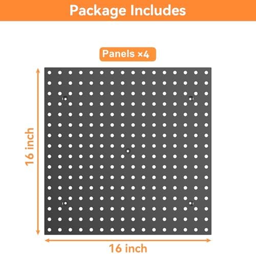 TORACK 4 PCS 16 x16 in Pegboard Panels - Image 4