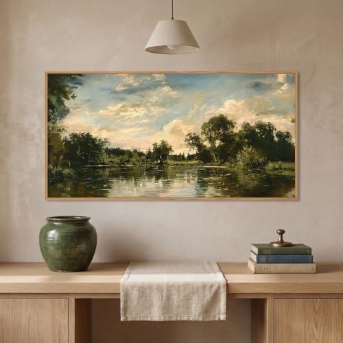 Aryroi Vintage Landscape Framed Canvas Wall Art Set- 40"x20"x1 - Image 3