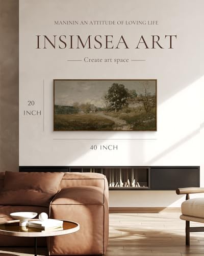 InSimSea Extra Large Framed Vintage Wall Art, Rustic Landscape - Image 2