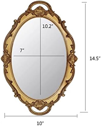 Eaoundm 14.5 x 10 inchs Oval Hanging Mirror - Image 5