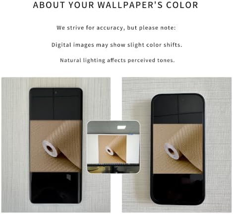 Haimin Fabric Wallpaper Textured Contact Paper Grasscloth Peel and Stick - Image 3