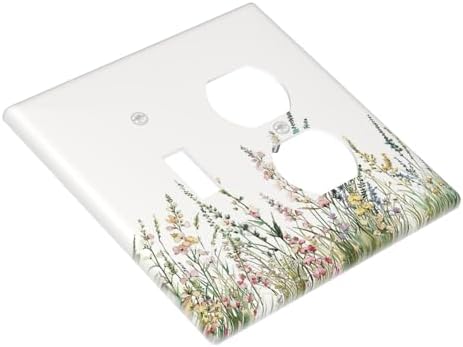 Wallplates Boho Wildflower Green Leaves Rustic Floral Botanical 1 Toggle 1 - Image 3