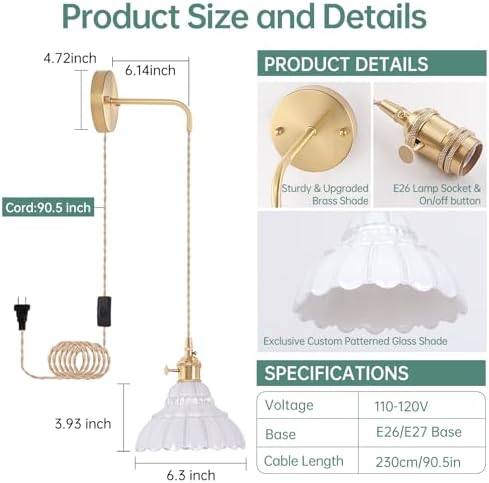 Shenmoyl Vintage Wall Sconce - Image 3