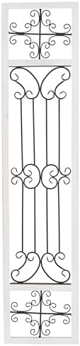 Deco 79 Wood Scroll Home Wall Decor Distressed Ornamental Panel Wall Sculpture by Unknown