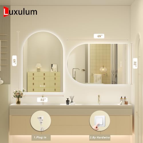 Arched Backlit LED Lighted Bathroom Mirror 32x48 - Image 5