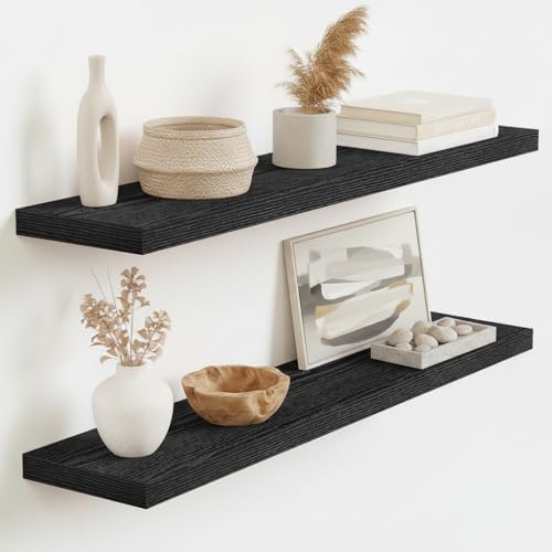 Vivelove Floating Shelves 9 inch Deep 36”Long Set of 2 by VIVELOVE