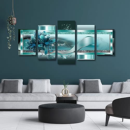 LUDUHU Extra Large Orchid Flowers Canvas Print - Image 4