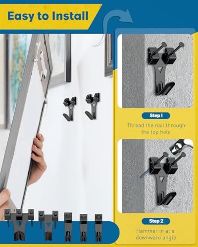Uniclife 329 Pcs Heavy Duty Picture Hanging Kit, 10 lb, 20 lb, 30 lb, 40 lb - Image 4