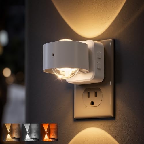 L LOHAS LED Night Light Projector, Night Lights Plug into Wall 3CCT by LLOHASLED