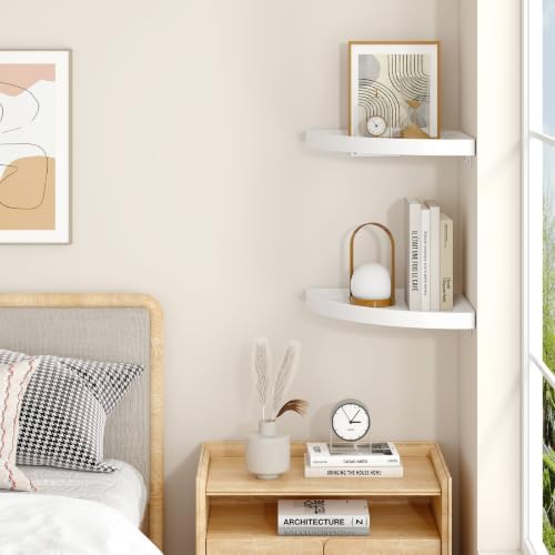 YMYNY Set of Corner Floating Shelves - Image 5