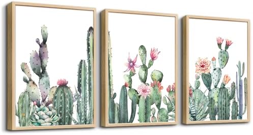 TTHYUEWS Large Boho Wall Art For Living Room Wood Framed Wall Decor For Bedroom by TTHYUEWS