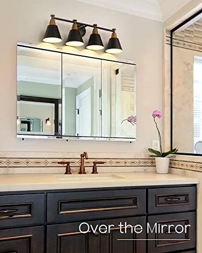 FEMILA Bathroom Vanity Light, 4-Lights Bathroom Light Fixtures Over Mirror - Image 5