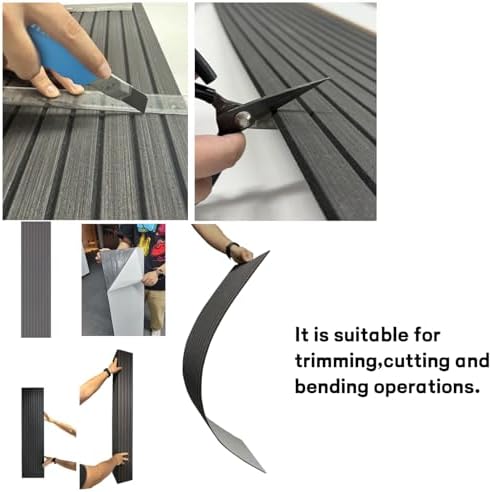 Modern Self-Adhesive Black Wood Slat Wall Panels, Peel and Stick, Decorative - Image 2