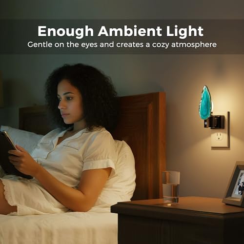 L LOHAS LED Night Light, Night Lights Plug into Wall, Agate Nightlight - Image 6