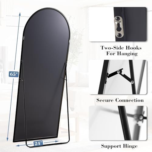 DUMOS 65"x24" Arched Full Length Mirror - Image 5