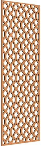 27 3/8"W x 69 3/8"H x 3/8"T Resort Decorative Fretwork Wood Wall Panels by EkenaMillwork