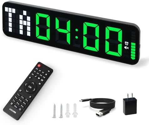 Gym Timer 15'' Large Wall Clocks by LUCORB