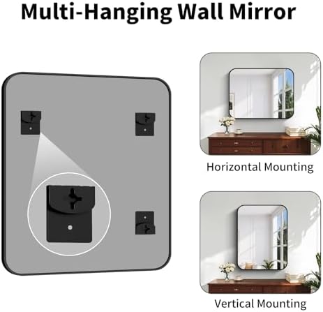 Koonmi Bathroom Wall Mirror, 30x22 Inch Large Vanity Mirror - Image 5
