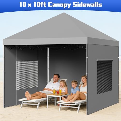 10x10 Canopy Sidewalls, UV Protection, Waterproof, Canopy Tent Accessories - Image 2