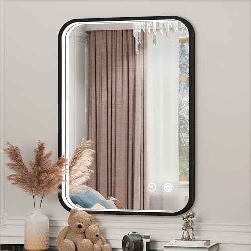 20"x28" Black LED Bathroom Mirror by JSneijder