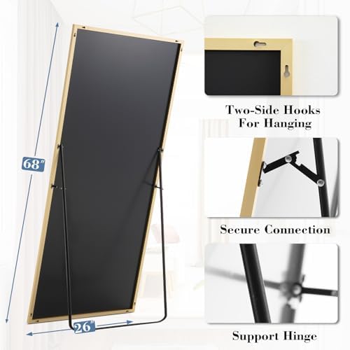 Sweetcrispy 65"x24" Full Length Mirror, Standing Full Body Mirror - Image 2