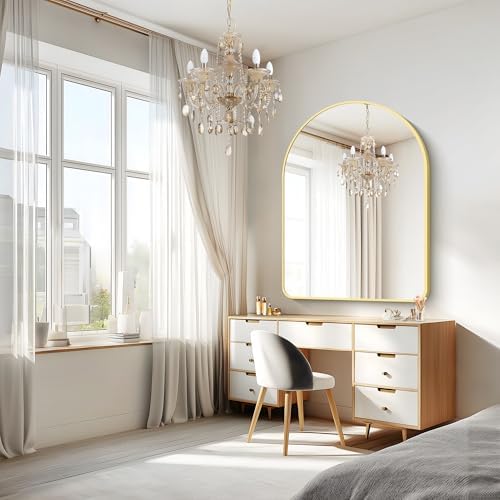 FORBATH Large Arched Wall Mirror 48x36 Inch, Arched Mirror - Image 2
