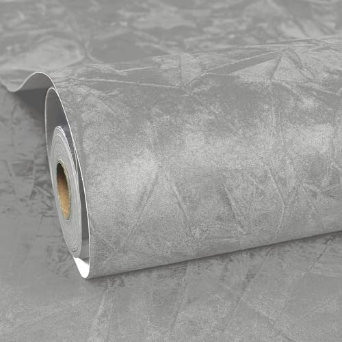 ReWallpaper Peel and Stick Wallpaper Grey Velvet Wallpaper Textured Gray Wall by ReWallpaper