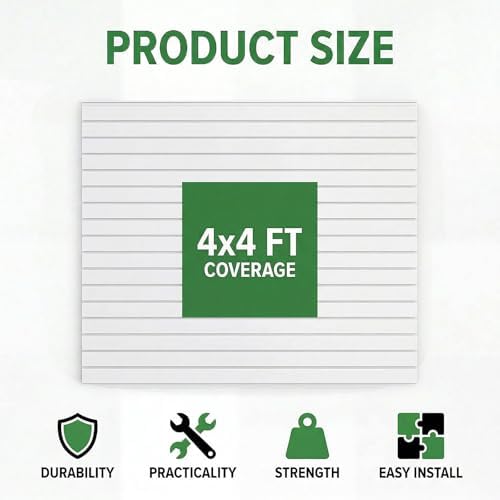 4x4 ft Slatwall Panel Wall Storage Systems - Image 2