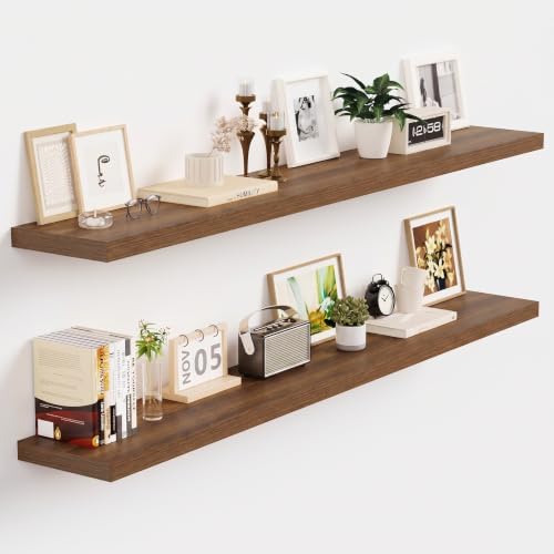 Vivelove Floating Shelves 9 inch Deep 48”Long Set of 2 by VIVELOVE