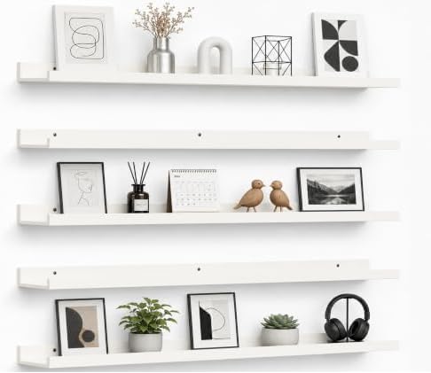 36inch Long Floating Shelves for Wall Decor, 5-Set Shelves by RicherHouse