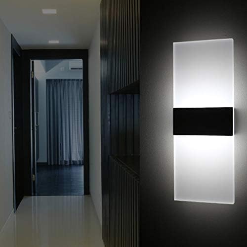 Mobestech LED Wall Light Modern Acrylic Wall Sconce Rectangle Wall Lamp - Image 6