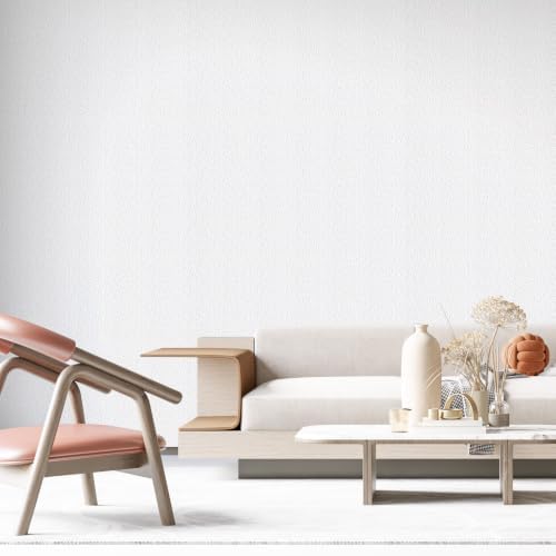 White Foam Cotton Peel and Stick Wallpaper 17.3"x118" Modern Thick Textured - Image 7