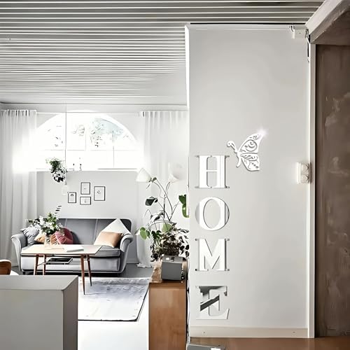 Home Wall Decor Letter Signs Acrylic Mirror Wall Stickers Decorations - Image 4