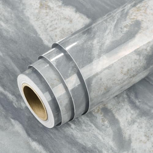 Livelynine 15.8x394 Blue Gold White Marble Peel and Stick Countertop Contact - Image 7