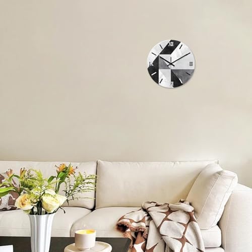 14 Inch Marble Wall Clocks Battery Operated - Image 2